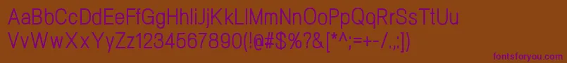 Шрифт NeogramRegularcnd – фиолетовые шрифты на коричневом фоне