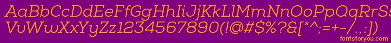 fuente NexaSlabBookItalic – Fuentes Naranjas Sobre Fondo Morado