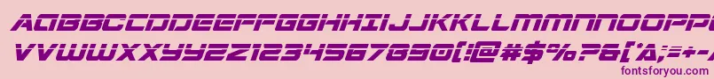 Stardusterlaserital Font – Purple Fonts on Pink Background