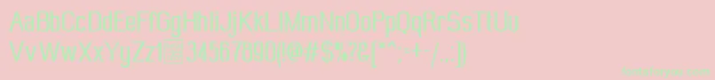 WideroyDemo Font – Green Fonts on Pink Background