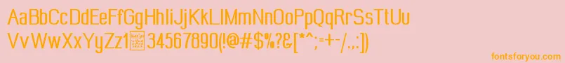 WideroyDemo Font – Orange Fonts on Pink Background