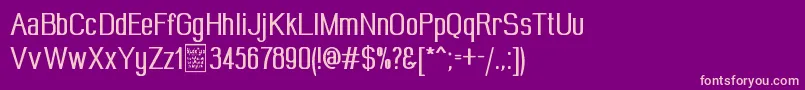 WideroyDemo Font – Pink Fonts on Purple Background