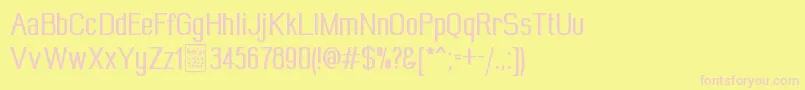 WideroyDemo Font – Pink Fonts on Yellow Background