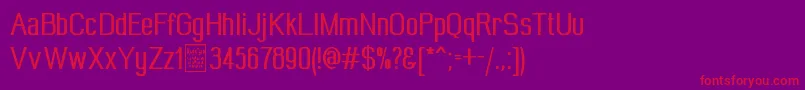 WideroyDemo Font – Red Fonts on Purple Background