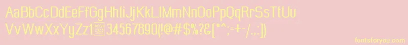 WideroyDemo Font – Yellow Fonts on Pink Background