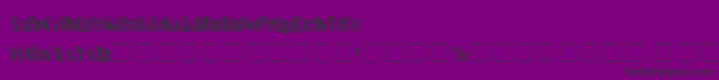 CdEsotericPlain-fontti – mustat fontit violetilla taustalla