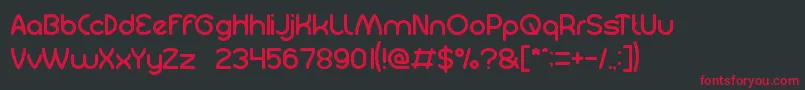 GuitarAcoustic Font – Red Fonts on Black Background