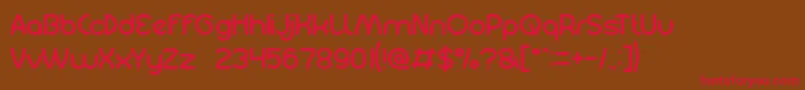 GuitarAcoustic Font – Red Fonts on Brown Background