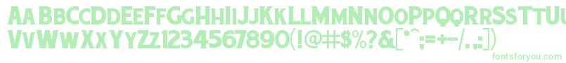 ChuckNoon-Schriftart – Grüne Schriften