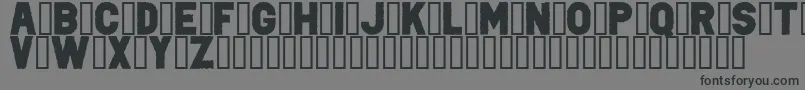 PunkRockColorFill-fontti – mustat fontit harmaalla taustalla