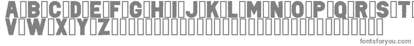フォントPunkRockColorFill – 白い背景に灰色の文字