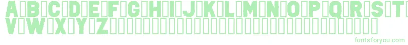 PunkRockColorFill-fontti – vihreät fontit valkoisella taustalla