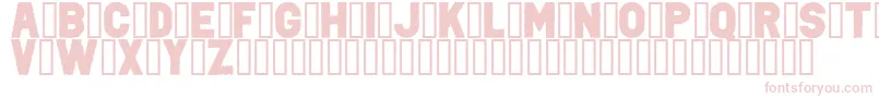 フォントPunkRockColorFill – 白い背景にピンクのフォント