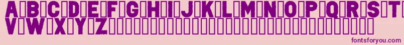 PunkRockColorFill Font – Purple Fonts on Pink Background