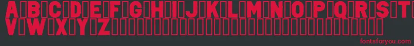 PunkRockColorFill-fontti – punaiset fontit mustalla taustalla