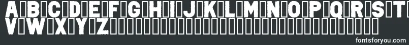 PunkRockColorFill-Schriftart – Weiße Schriften auf schwarzem Hintergrund