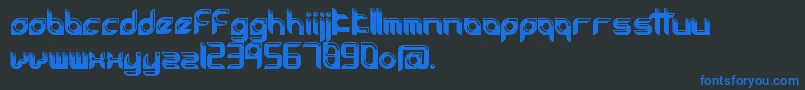 AccessoriesSoft Font – Blue Fonts on Black Background