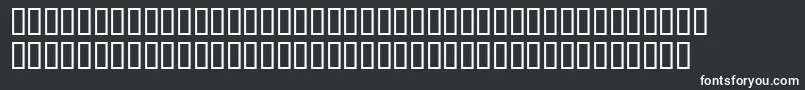 ChocBorissov-fontti – valkoiset fontit mustalla taustalla