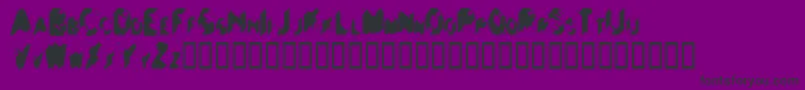 Balls ffy Font – Black Fonts on Purple Background