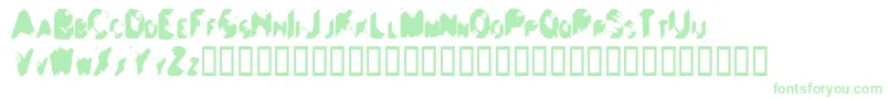 Balls ffy Font – Green Fonts on White Background