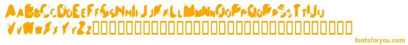 Balls ffy Font – Orange Fonts on White Background