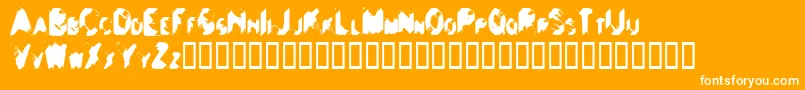 Balls ffy Font – White Fonts on Orange Background