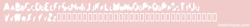 Balls ffy Font – White Fonts on Pink Background