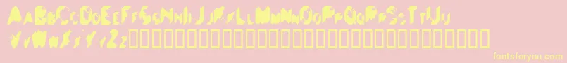 Balls ffy Font – Yellow Fonts on Pink Background