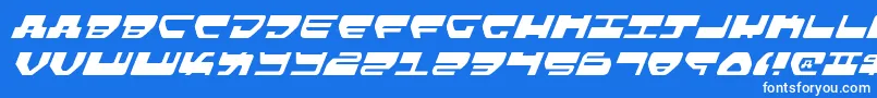 フォントLovev2li – 青い背景に白い文字