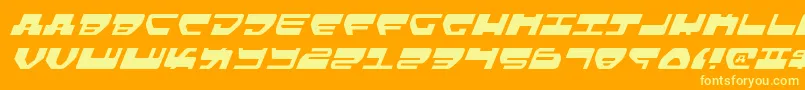 Lovev2li Font – Yellow Fonts on Orange Background