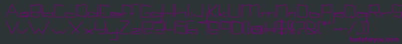 Kuppelboldkuppel Font – Purple Fonts on Black Background