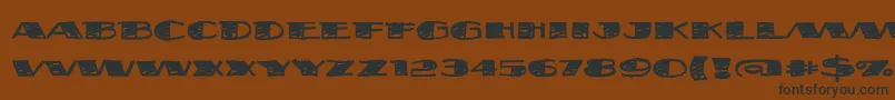 Шрифт FatstackBb – чёрные шрифты на коричневом фоне