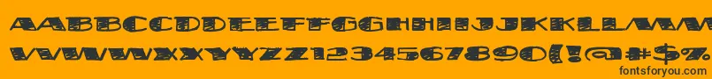 FatstackBb Font – Black Fonts on Orange Background