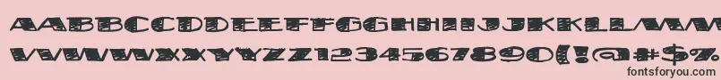 FatstackBb Font – Black Fonts on Pink Background