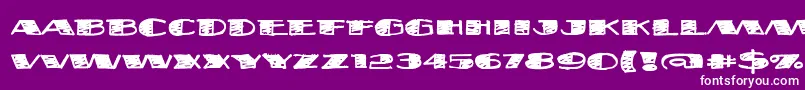 FatstackBb Font – White Fonts on Purple Background