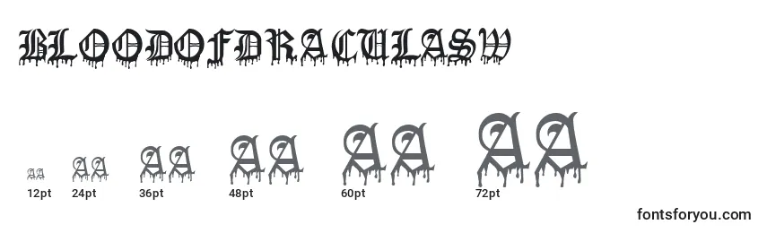 BloodOfDraculasw Font Sizes
