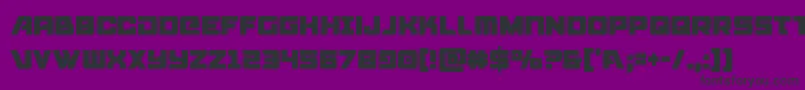 Aircruisercond Font – Black Fonts on Purple Background