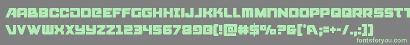 Aircruisercond-fontti – vihreät fontit harmaalla taustalla