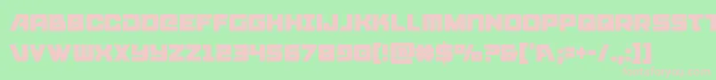 Aircruisercond Font – Pink Fonts on Green Background