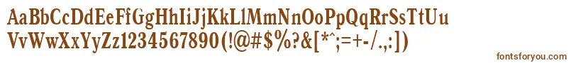 AntiquaBold70b Font – Brown Fonts on White Background