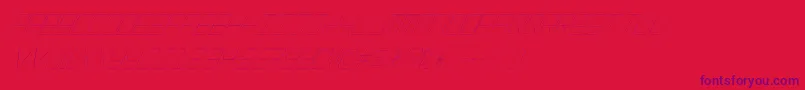 EpicenterThinitalic Font – Purple Fonts on Red Background