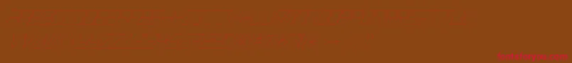 Fonte EpicenterThinitalic – fontes vermelhas em um fundo marrom