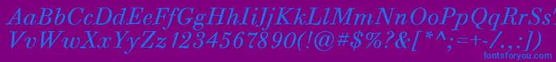 fuente BodoniSixItcTtBookitalic – Fuentes Azules Sobre Fondo Morado