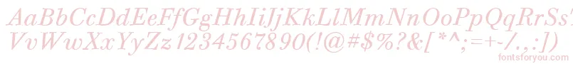 BodoniSixItcTtBookitalic Font – Pink Fonts