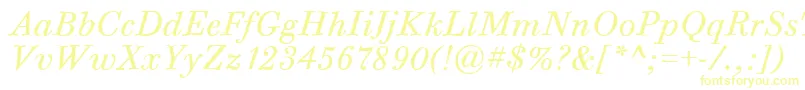 BodoniSixItcTtBookitalic Font – Yellow Fonts