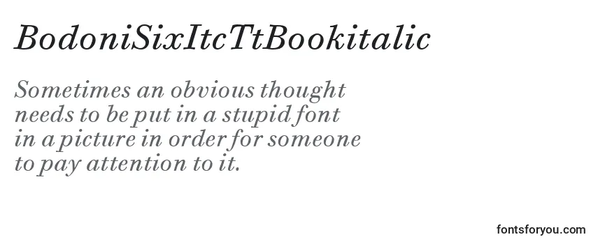 BodoniSixItcTtBookitalic-fontti