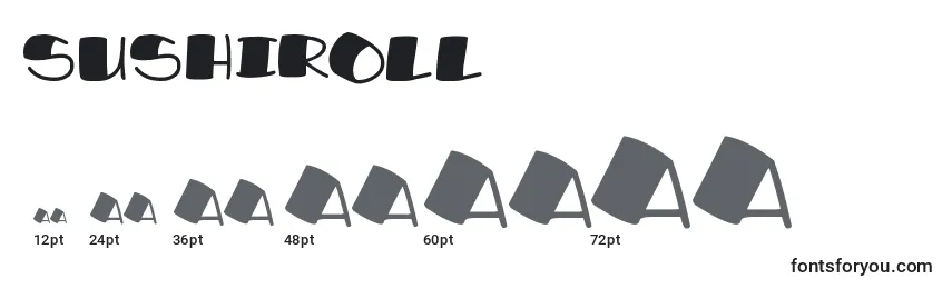 SushiRoll (100078) Font Sizes