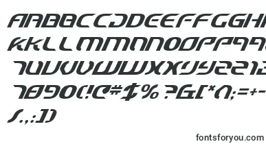  StarfighterCadetItalic font