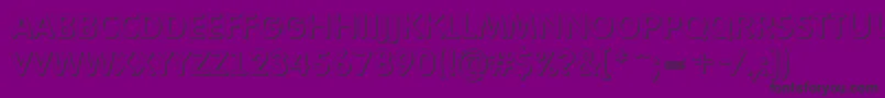 AFuturaroundtitulsh-Schriftart – Schwarze Schriften auf violettem Hintergrund