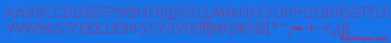 AFuturaroundtitulsh Font – Red Fonts on Blue Background